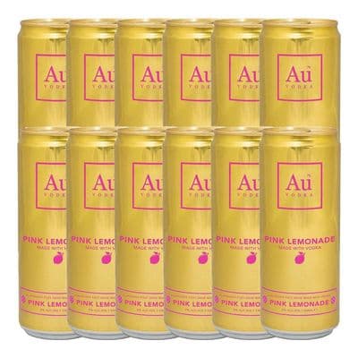 Au Vodka | Pink Lemonade | Cans | 5% | 12 x 330ml | Case