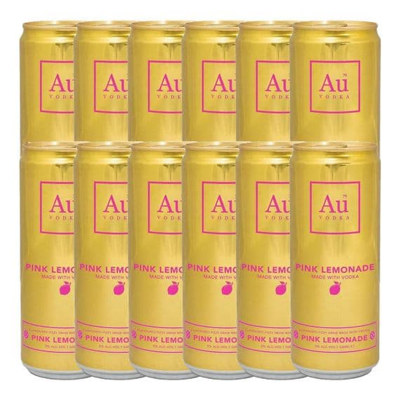 Au Vodka | Pink Lemonade | Cans | 5% | 12 x 330ml | Case | Buy Now Online!