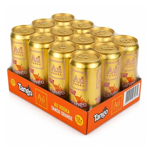 Au Vodka | Tango Orange | Cans | 5% | 12 x 330ml | Case | Buy Now Online!