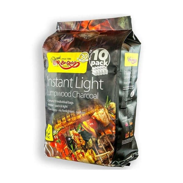 Bar-be-quick Instant Light Charcoal 13..5kg (10 Pack) | Buy Now Online!