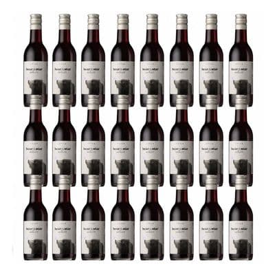 Bear & Star | Merlot Wine | Bottles | 24 x 187ml | 13.5% | Case