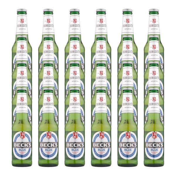 Becks Blue Alcohol Free Beer Bottles 24 x 275ml Case | Buy Now Online!