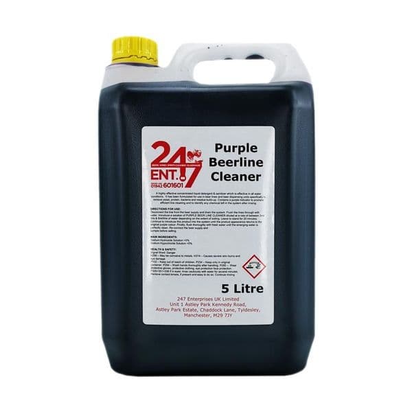 Beer Line Cleaner Purple High Grade 5 litre | Ginspiration.uk