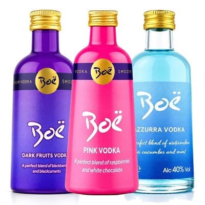 Boe | 3 x | Bundle | Flavoured Vodka | 40% | 5cl