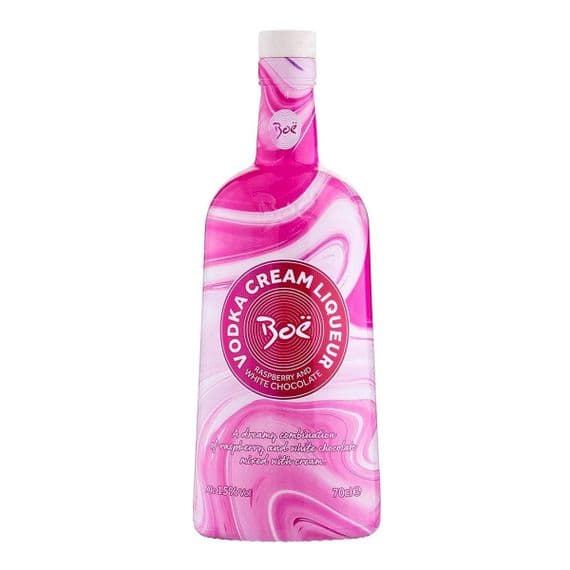 Boe Raspberry And White Chocolate Vodka Cream Liqueur 70cl | Buy Online Now!