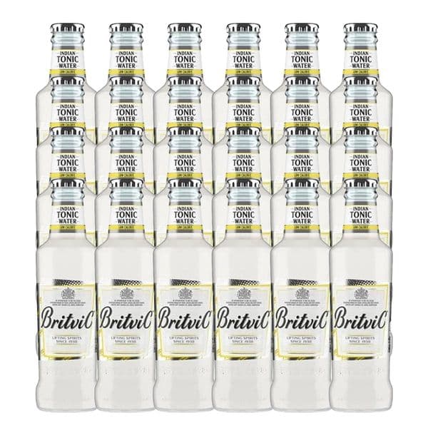 Britvic Low Calorie Indian Tonic Water Bottles 24 x 200ml Case (04/25)