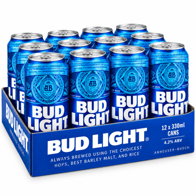 Bud Light | Lager | Can | Case | 3.4% | 18 x 440ml (04/26)