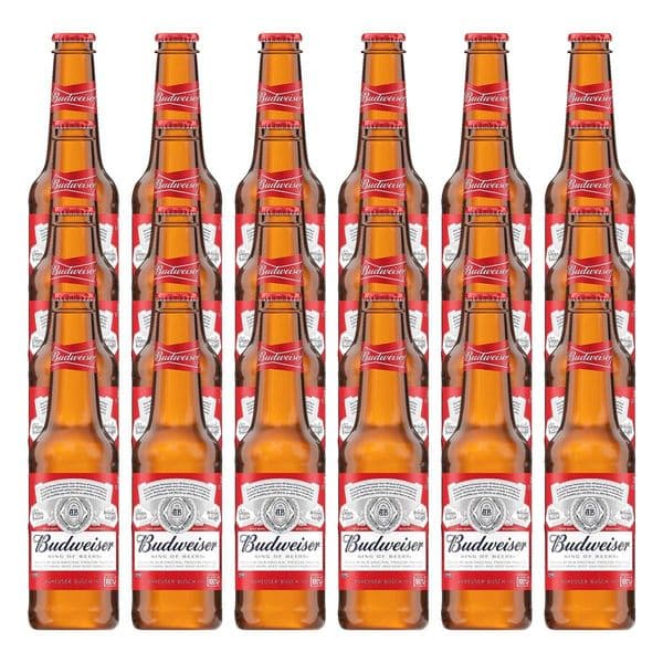 Budweiser Beer Bottles 24 x 330ml Case | Buy Online Now!