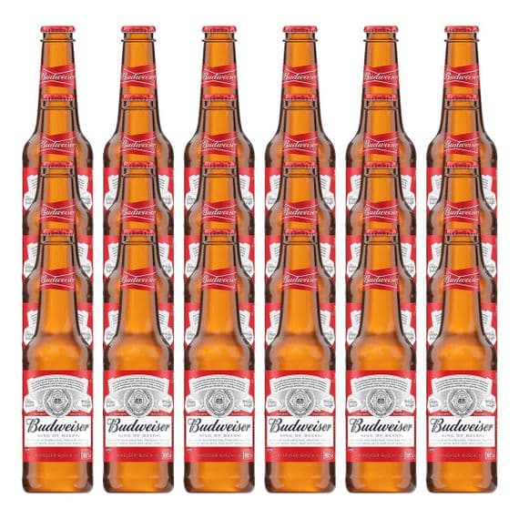 Budweiser | Beer | Bottles 330ml x 24 | 4.3% | Case | Buy Online Now!
