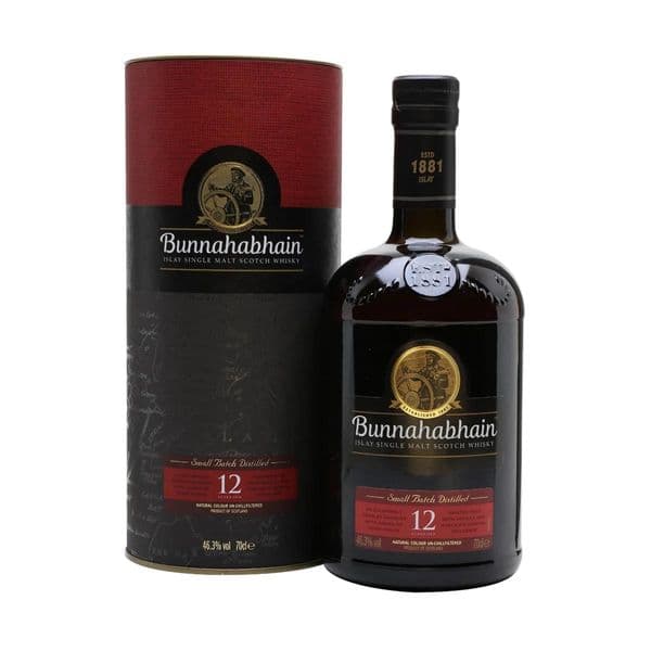 Bunnahabhain 12 Year Old Single Malt Whisky 70cl | Ginspiration.uk