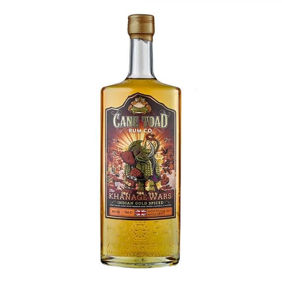 Cane Toad | The Khanage Wars | Indian Gold | Spiced Rum | 38% | 70cl  Buy Online Now! | Uk's Cheapest!