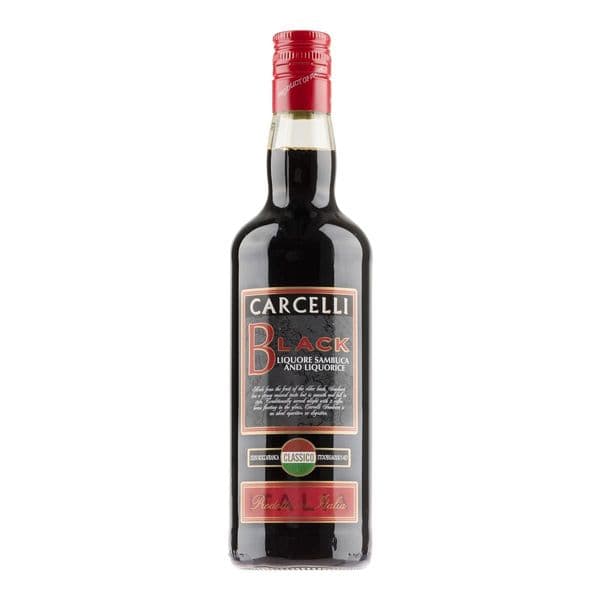 Carcelli Black Liquorice Sambuca 70cl | Buy Online Now!