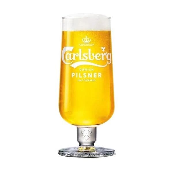 Carlsberg Pilsner Lager | Chalice Stem Glass | 20oz Pint