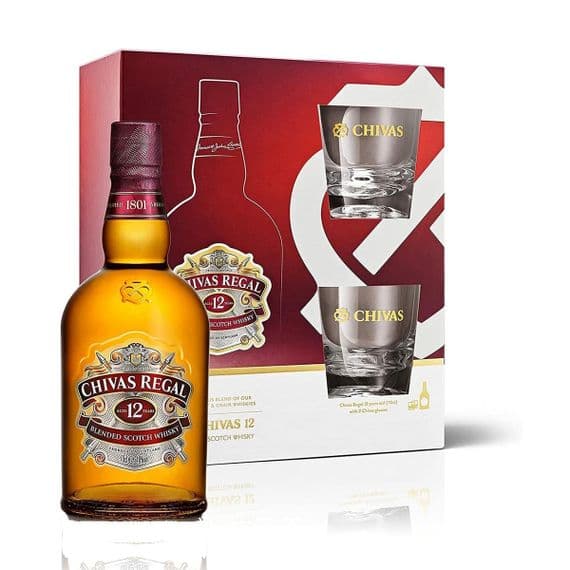 Chivas Regal | 12 Year Old | Blended Whisky | Tumbler Gift Set | 40% | 70cl | Buy Now Online!