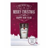 Christmas Card | Bacardi | Mini Gift Box | White Rum | 37.5% | 5cl | Buy Online Now!