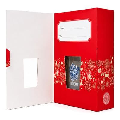 Christmas Card | Smirnoff 100 | Mini Gift Box | Vodka | 50% | 5cl