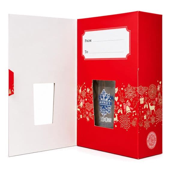Christmas Card | Smirnoff 100 | Mini Gift Box | Vodka | 50% | 5cl | Buy Online Now!