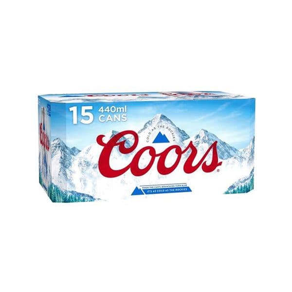 Coors Lager Beer Cans 15 x 440ml