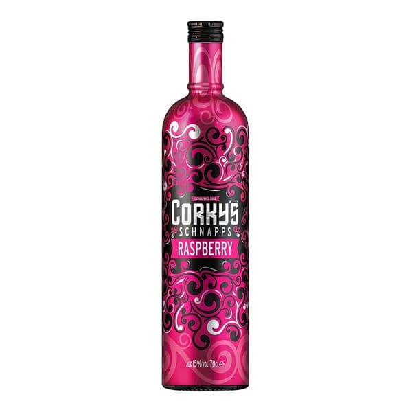 Corkys Raspberry Schnapps Liqueur 70cl | Buy Online Now!