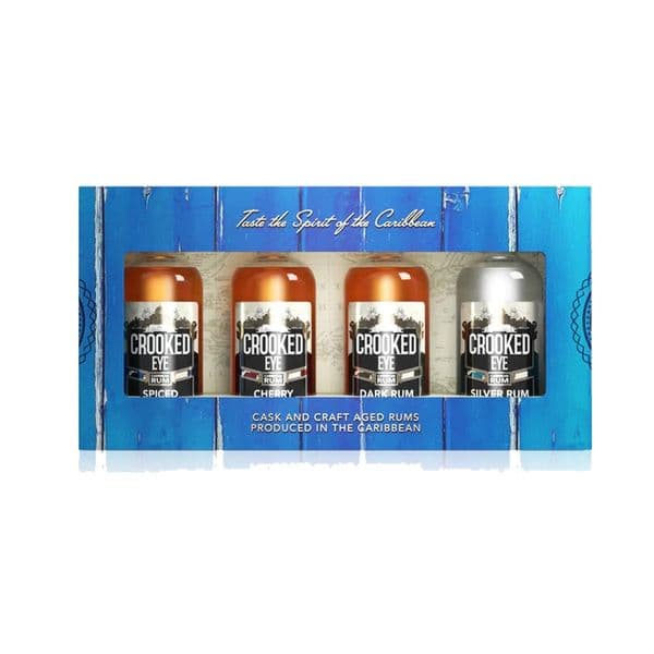 Crooked Eye 4 x 5cl Reserve Rum Collection Gift Set | Buy Online Now!