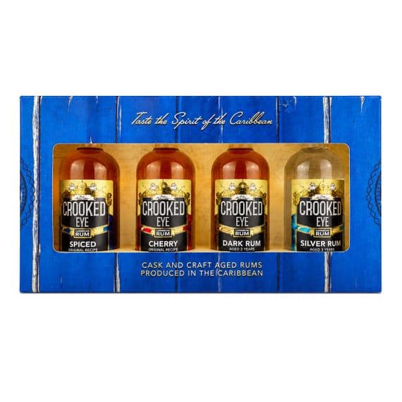Crooked Eye | Mini Gift Set | Rum Collection | 40% | 4 x 5cl | Buy Online Now!