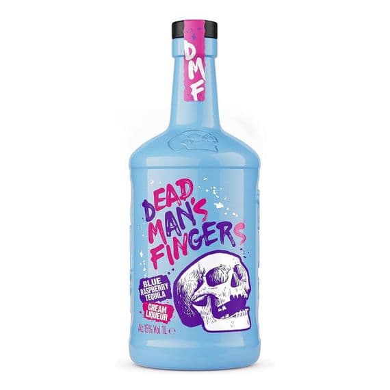 Dead Mans Fingers | Blue Raspberry | Tequila | Cream Liqueur | 15% | 70cl | Buy Online Now! | UK's Trusted Deals!
