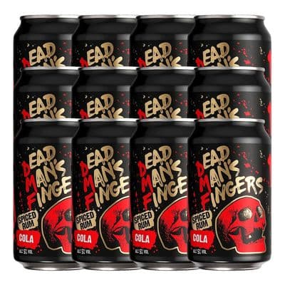 Dead Mans Fingers | Spiced Rum & Cola Mix | Cans | 5% | 12 x 330ml | Case