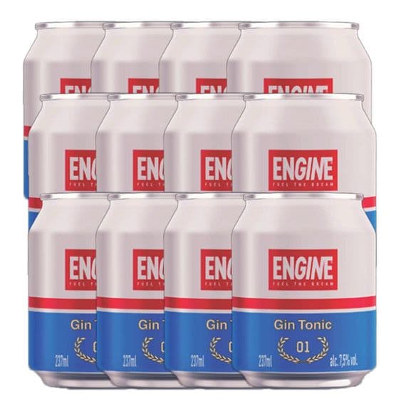 Engine Oil | Gin & Tonic | Cans | 12 x 237ml | 7.5% | Case | Buy Now Online!