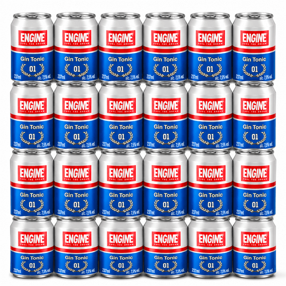 Engine Oil | Gin & Tonic | Cans | 24 x 237ml | 7.5% | Case | Buy Now Online!
