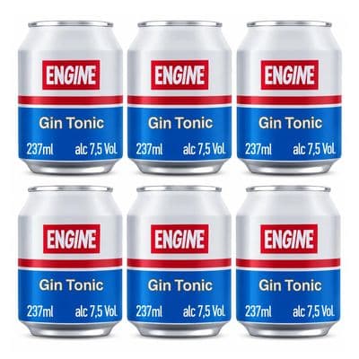 Engine Oil | Gin & Tonic | Cans | 6 x 237ml | 7.5% (10/26)