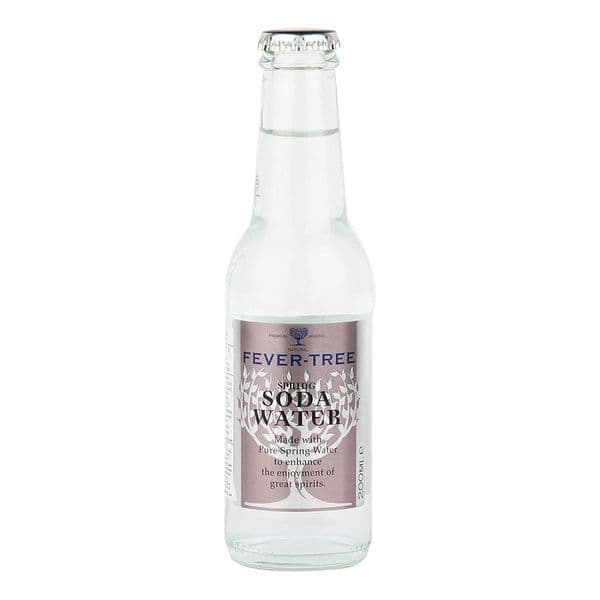 Fever Tree Soda Water NRB 200ml x 24 (Case) | Ginspiration.uk