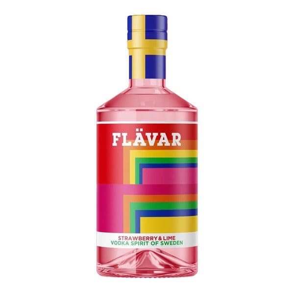 Flavar | Strawberry & Lime | Vodka Spirit | 21% | 70cl