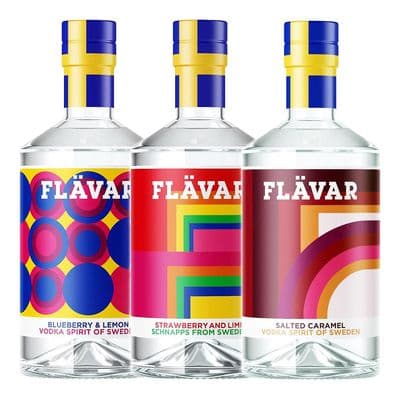 Flavar | x 3 | Bundle | Vodka Spirit | 21% | 3 x 70cl