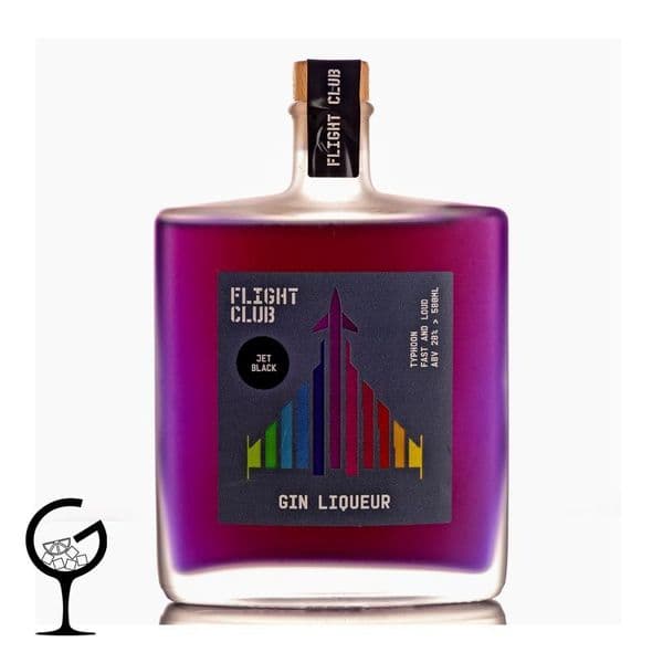 Flight Club Jet Black Gin Liqueur 50cl | Ginspiration.uk