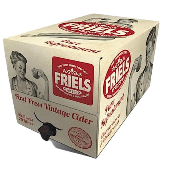 Friels First Press Vintage Cider 20 litre Bag In Box (01/24)