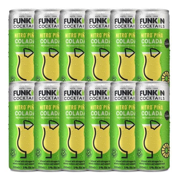 Funkin Nitro Pina Colada Cans 12 x 200ml Case (07/25)
