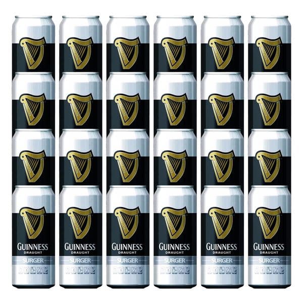 Guinness Original Draught Surger Cans 24 x 520ml Case | Buy Online Now!