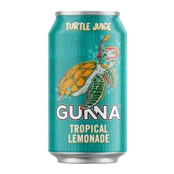 Gunna Tropical Lemonade Turtle Juice Cans 24 x 330ml Case | Buy Online Now!