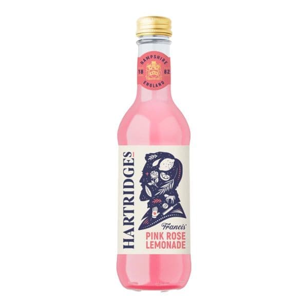 Hartridges | Sparkling Rose Lemonade | Bottles | 12 x 330ml Case  | Buy Online Now!