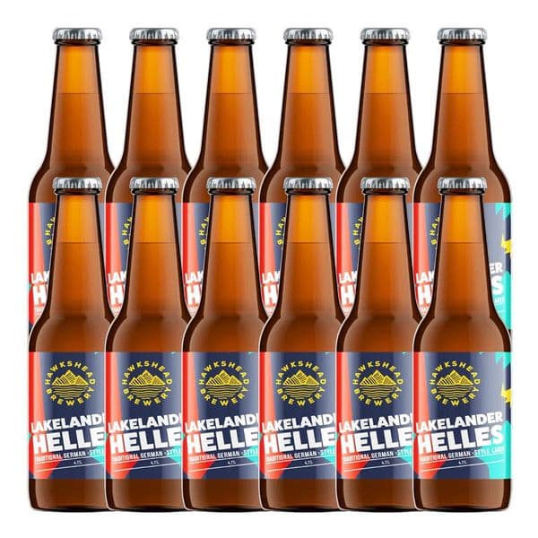 Hawkshead Lakelander Helles Lager Bottles 12 x 330ml Case | Buy Online Now!