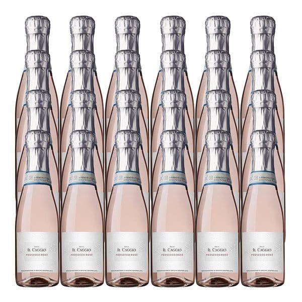 Il Caggio | Rose Prosecco | 24 x 200ml Case | FREE Trulo Passion Fruit Liqueur 50cl