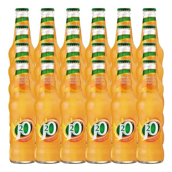 J20 Orange & Passion Fruit Bottles 24 x 275ml Case | Buy Now Online!