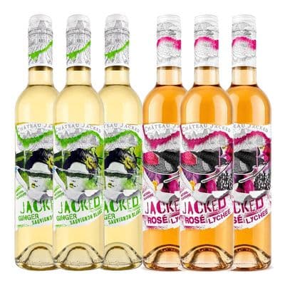 Jacked | 6 x | Wine Hamper | White & Rose | Wine | 50cl