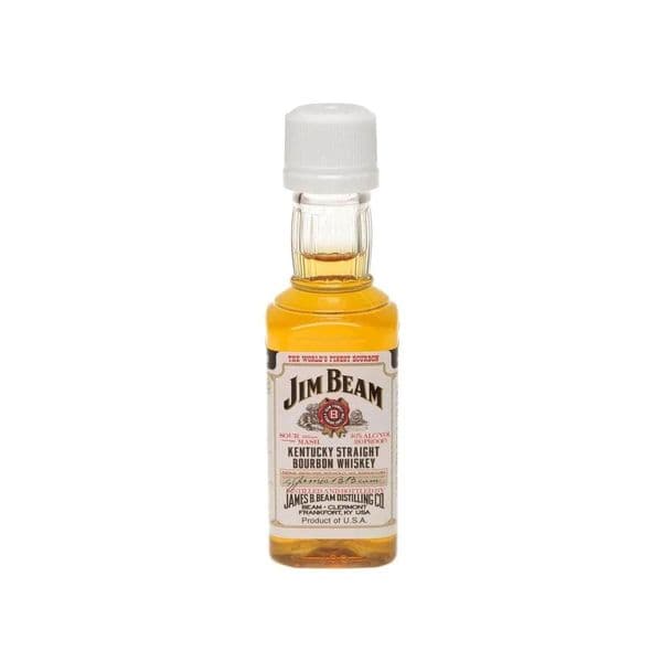 Jim Beam White Label Bourbon Whiskey 5cl | Ginspiration.uk