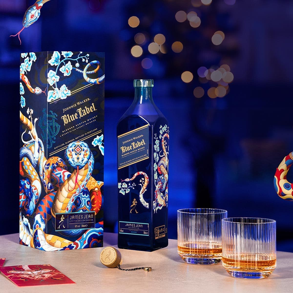 新品Johnnie Walker Blue Label スコッチウイスキー Johnnie Walker | Blue Label | James Jean | Snake | Blended