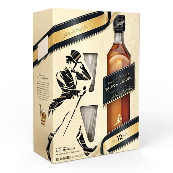 Johnnie Walker | Tumbler Gift Set | Black Label | Blended Scotch | Whisky | 40% | 70cl | Buy Now Online!