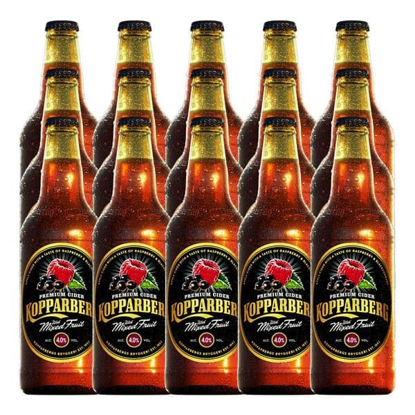 Kopparberg Mixed Fruit Cider Bottles 15 x 500ml Case | Buy Now Online!