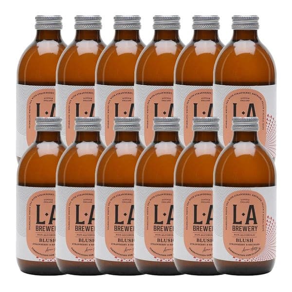 LA Brewery Non Alcoholic Strawberry & Rhubarb Blush Bottles 12 x 330ml Case | Buy Now Online!