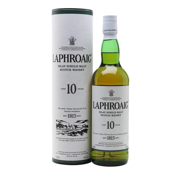 Laphroaig 10 Year Old Single Malt Whisky 70cl | Ginspiration.uk
