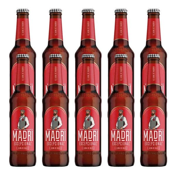 Madri Exepcional Lager Bottles 10 x 330ml Case